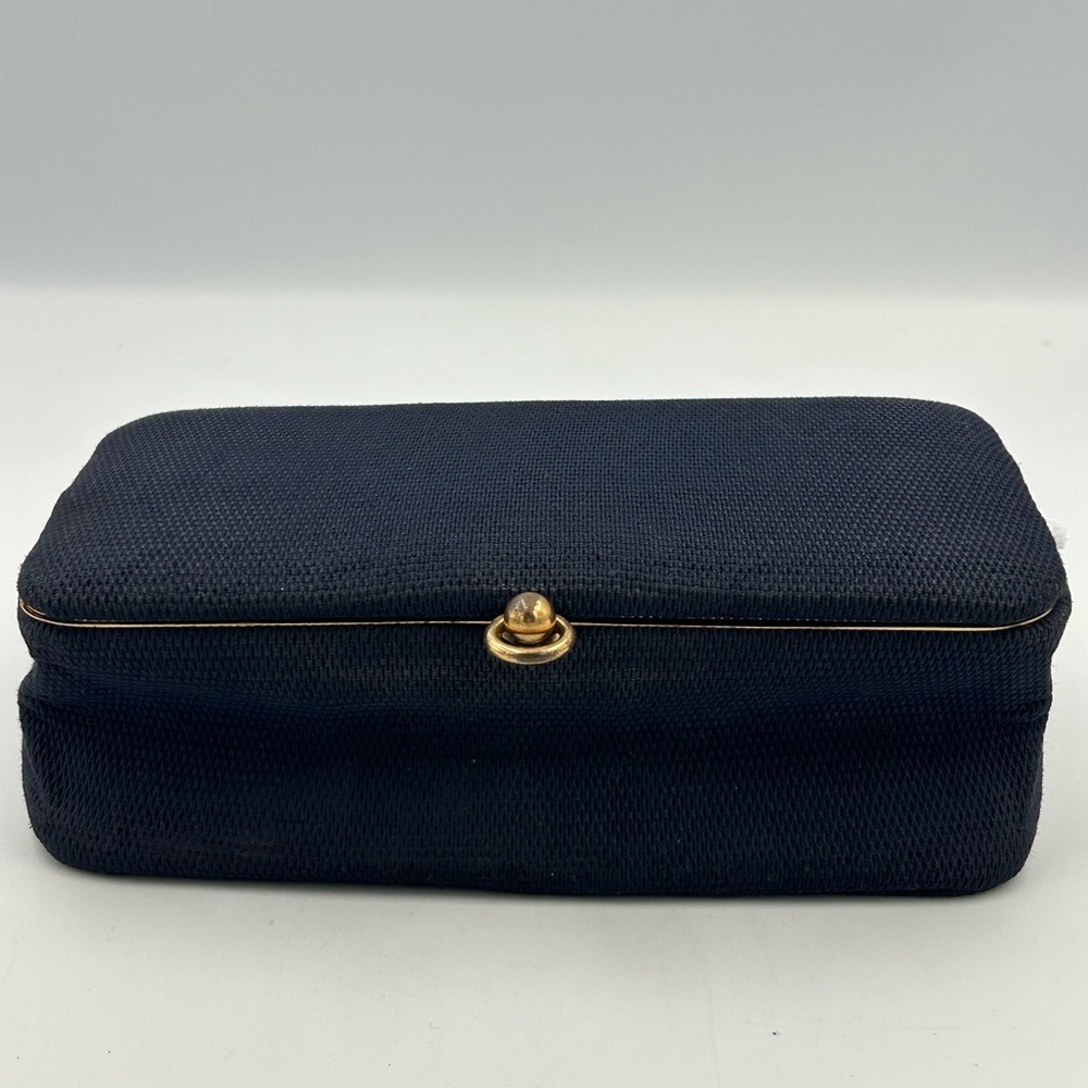 Vintage Bobby Jerome Elegant Navy Clutch